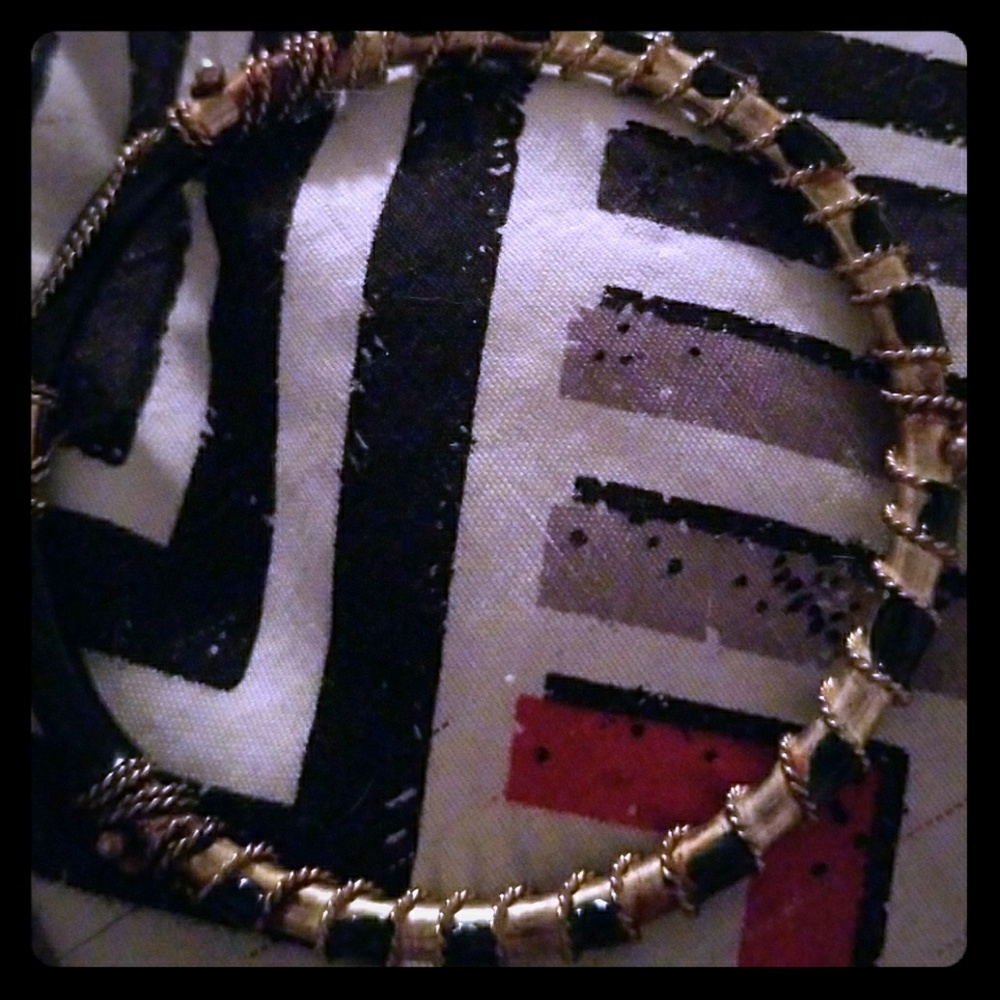 18k Gold Black and Gold Bracelet